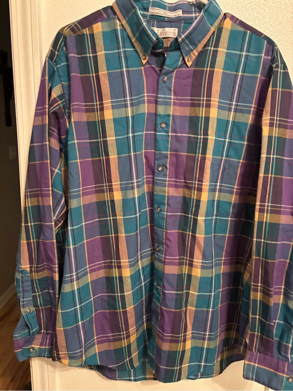Vintage Levi's Colorgraph button-up shirt XL